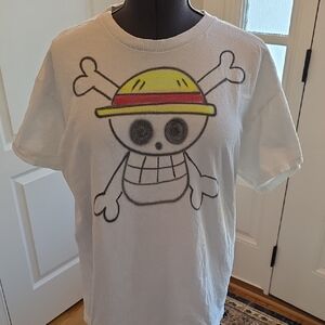 Gildan One Piece White T-Shirt with Fun Graphic